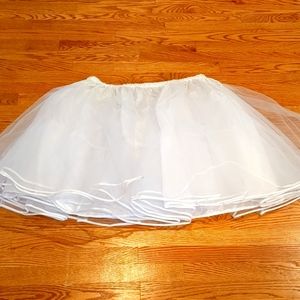 LAST CHANCE! Belle Poque tulle slip, size 2XL, white, ballet core